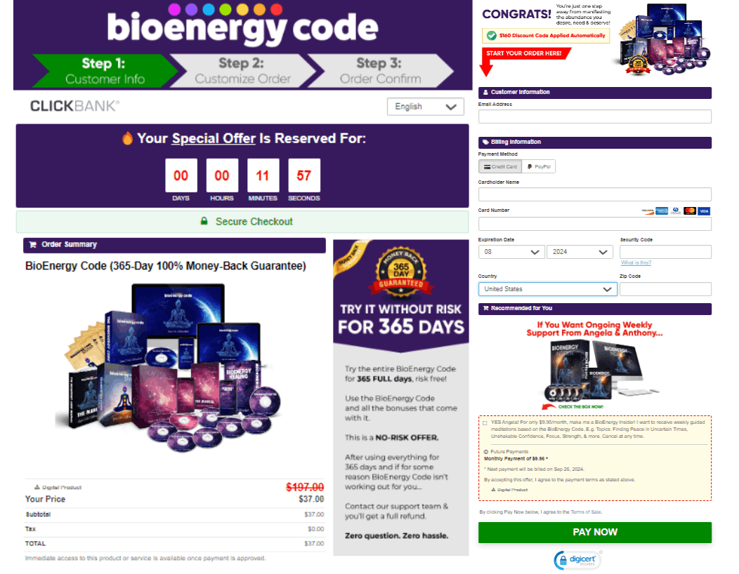 bioenergy-code-checkout-page